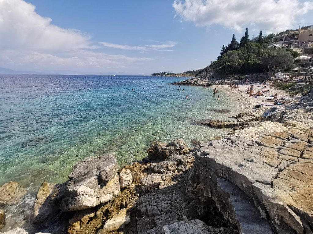 tyrkysové moře ostrova Antipaxos
